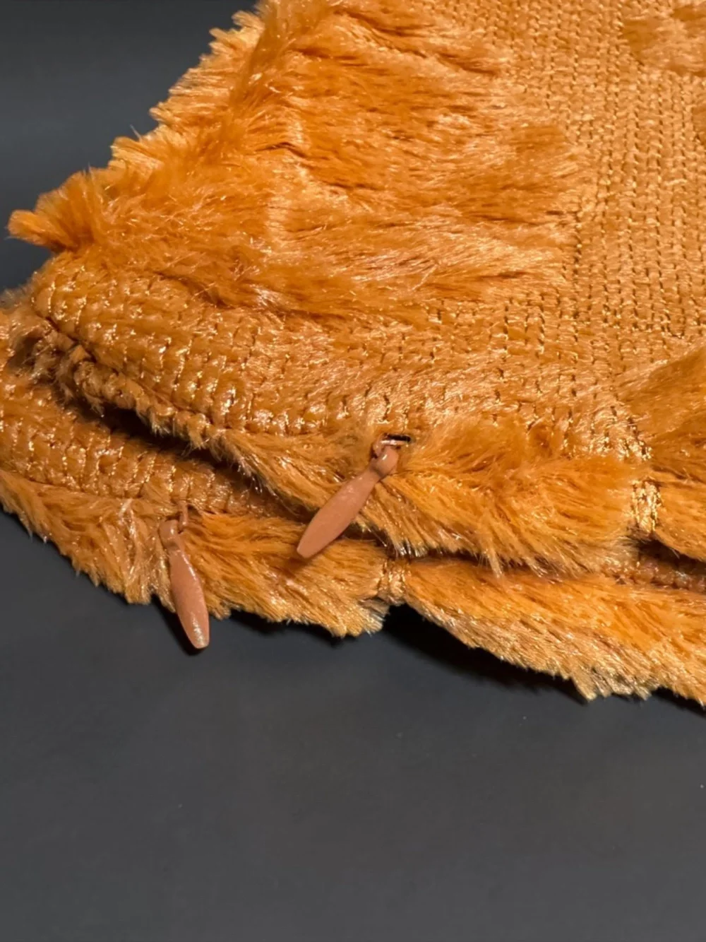 Fall Pumpkin & Maple Leaf Pillow Covers Set of 2 16x16 Burnt Orange NWT